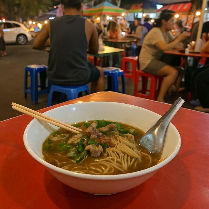 Street food noodles in Bangkok